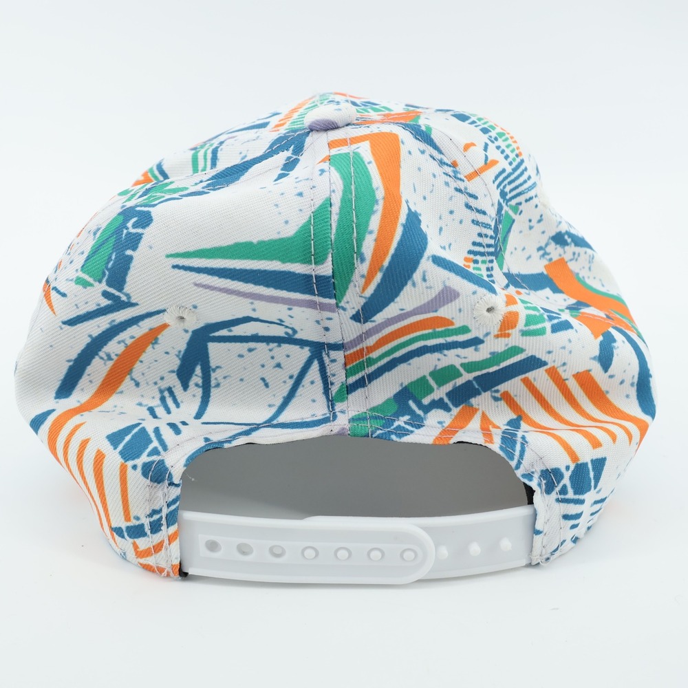 New Era Miami Dolphins Retro Geo Abstract Print Snapback Baseball Cap Hat - Picture 4 of 5